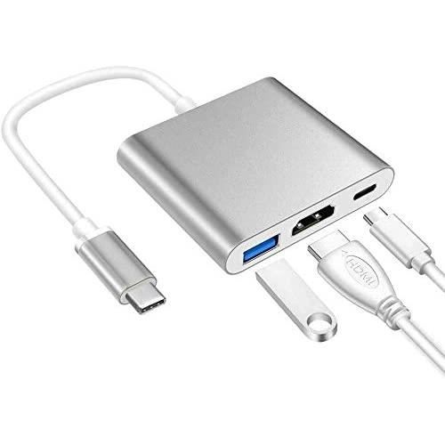 Adaptateur USB C vers HDMI, Type C vers HDMI Multiport Adaptateur USB 3.1 Type C USB C 4K HDMI AV numérique pour MacBook, Chro[586]