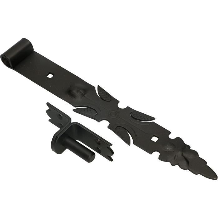 Rénovator's Supply Charnière de meuble en fer forgé Noir 7,6 cm H Pack of 24 noir