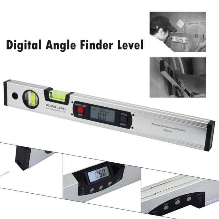 Niveau Digital à Ecran LCD en Inox 360 Degrés