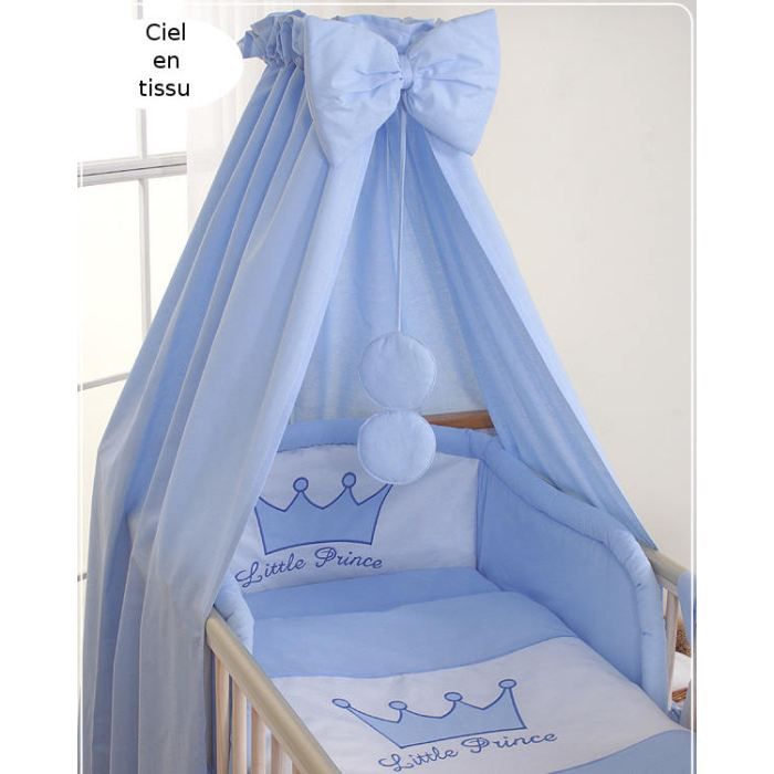 Ciel De Lit Bebe En Tissu Prince Bleu Cdiscount Puericulture Eveil Bebe