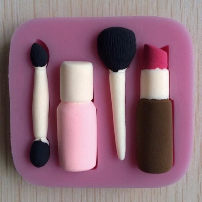 Outils De Maquillage Rouge A Levres De Conception Fondant Gateau Moules 3d Silicone Savon Chocolat Bonbons Decoratif Pour Cuisson Cdiscount Maison