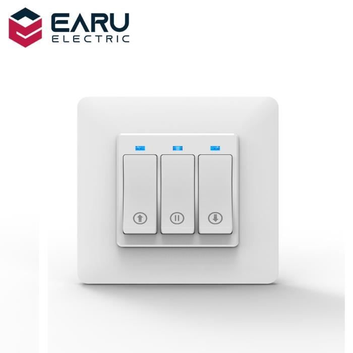 Achetez un interrupteur WiFi intelligent Tuya pour deux moteurs de volet roulant