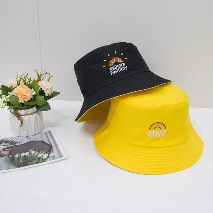 Chapeau Seau Masters Jaune Beurre Bande Tricolore, Taille XL, Rare