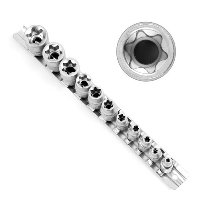 Jeu de 9 douilles TORX femelles à choc KSTOOLS   E10 E11 E12 E14 E16