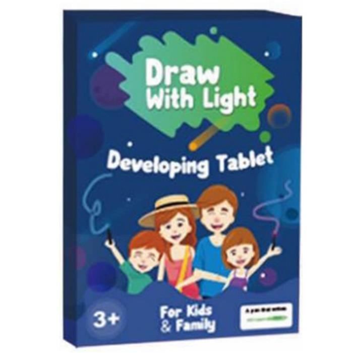 Planche à Dessin Lumineuse Avec 7 Couleurs, 35 X 24 Cm, Tableau Magique