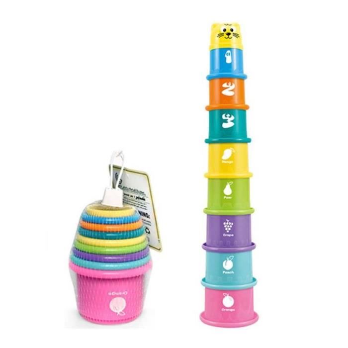 Lot 5 Gobelets à Dés Empilables – Jeu De Dés Familial, ABS 45 G, Cadeau Anniversaire