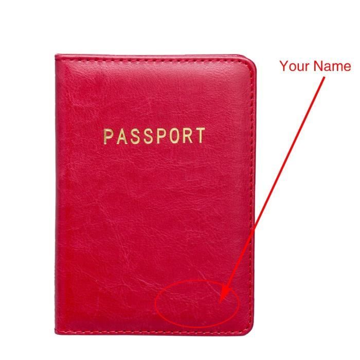 Porte-Passeport avec bloqueur RFID Porte-Passeport pour Femmes et Hommes Portefeuille de Voyage en Cuir Organisateur de Portefeuille de Voyage pour Cartes de crédit Porte-Passeport
