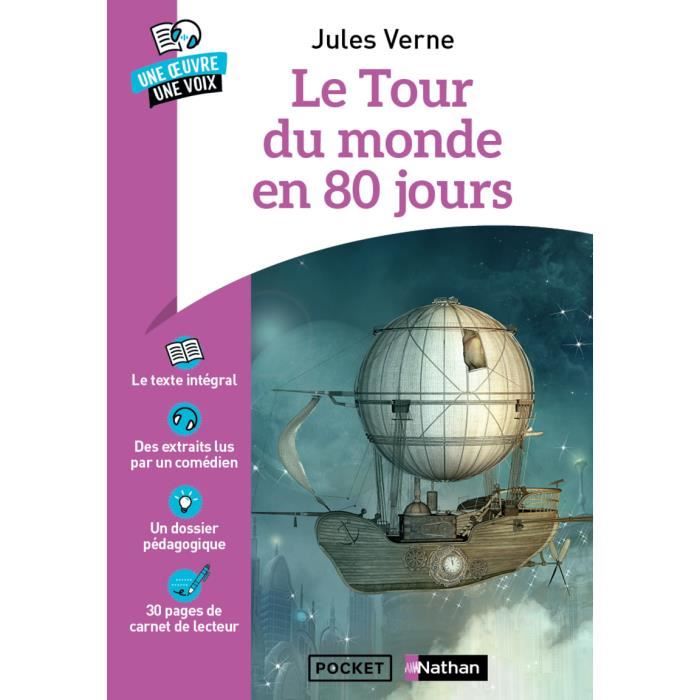 Pocket - Le Tour du monde en 80 jours - Verne Jules 183x126