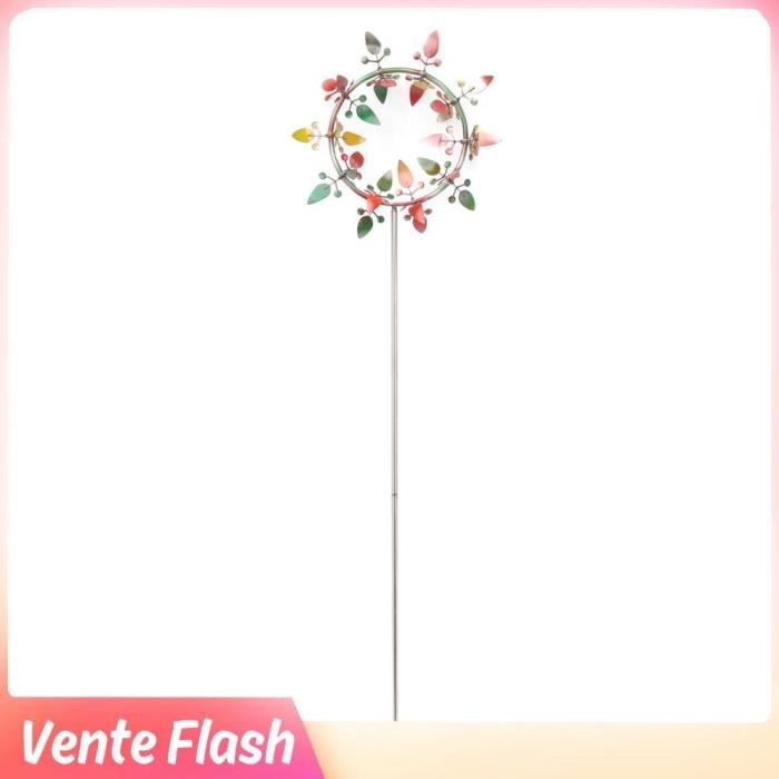 Dioche Décoration d'Éolienne de Jardin en Acier Inoxydable, Colorée — free download