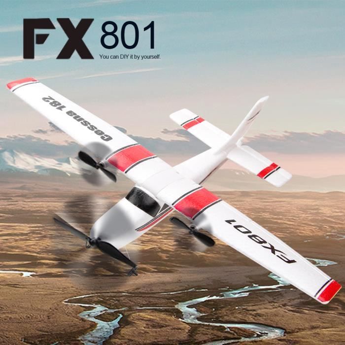 Avión RC Cessna 182 2.4GHz 2CH De EPP, Fácil Montaje, Vuelo Al Aire Libre Para Niños Y Principiantes