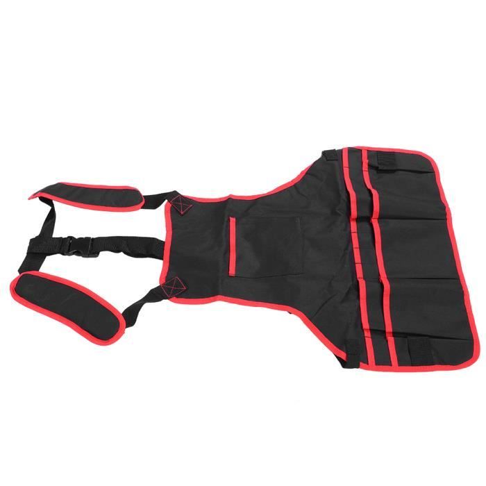 Tablier De Travail Unisexe Avec Poches - Tissu Oxford Durable - Ceinture Réglable - Gris - Pour Serveurs, Cuisine, Restaurant