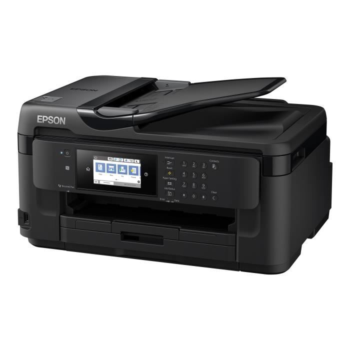 EPSON  Imprimante Jet dEncre Multifonction WorkForce WF-7715DWF - Couleur - Copieur/T&eacute;l&eacute;Impression N&B 