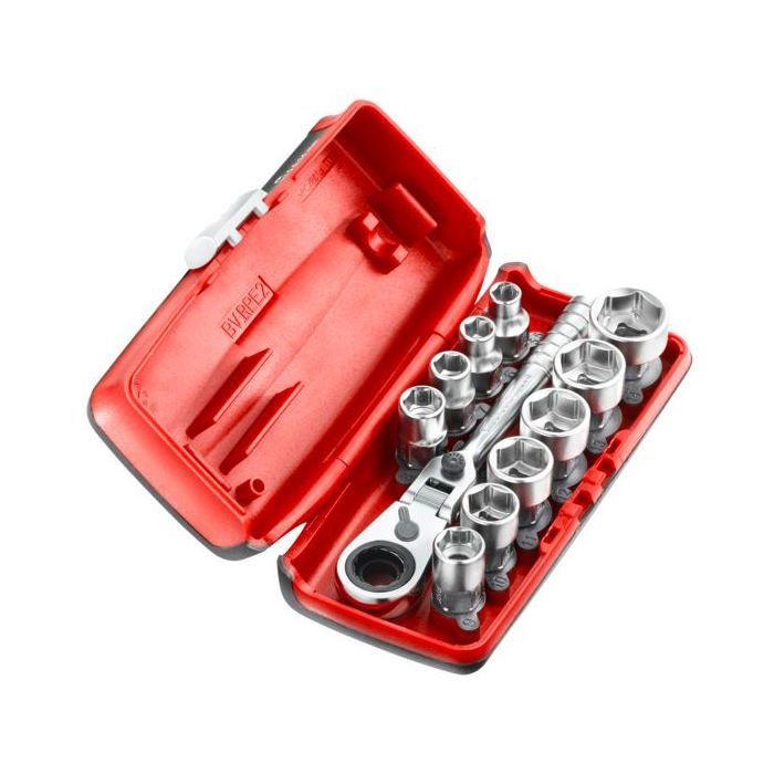 Coffret douilles 14'' hexagonales 6 pans métriques Facom 11 pièces - vue 2