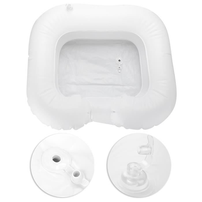 Bassin gonflable de shampooing, outil portatif de lavage de cheveux d'aide Aidez les cheveux dans le lit facilement avec le