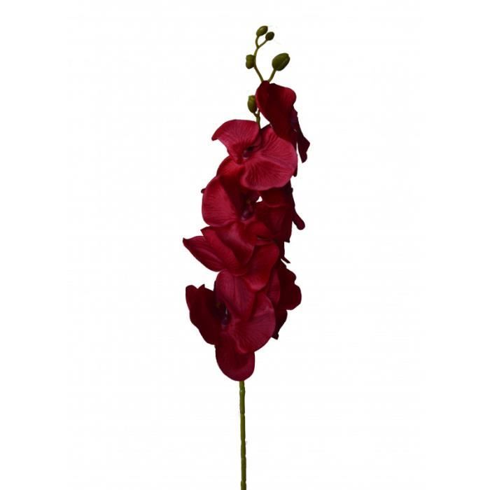 Orquidea roja, Flores para decorar Artificial/Original, ideal para su Hogar  (110 cm aprox).-Hogarymas- - Cdiscount Maison