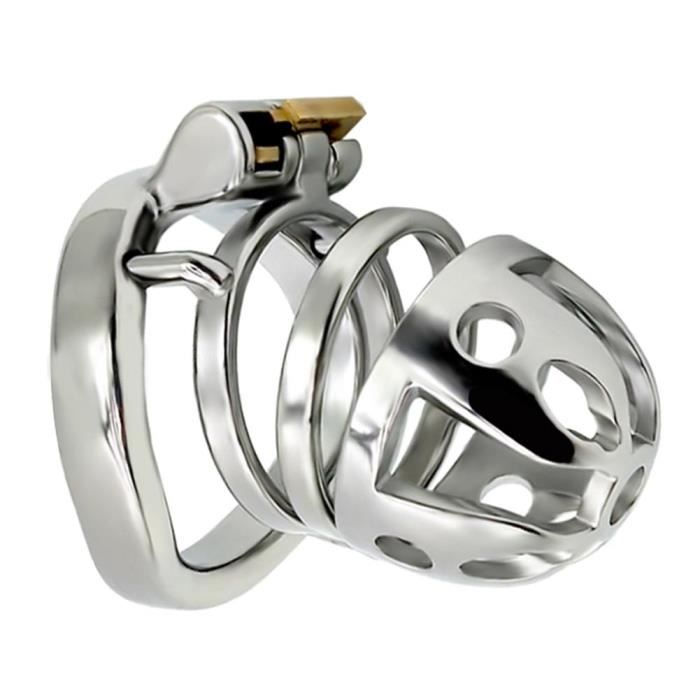 Comparer les prix de Hsyvily Dispositif de cage à pénis en acier inoxydable pour cage de chasteté longueur 40 mm avec anneau de base arc de 50 mm