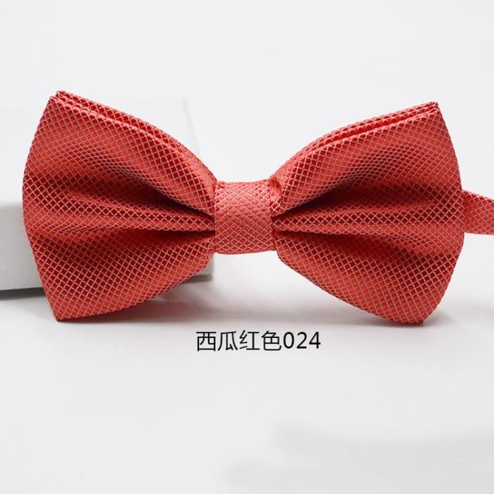 Cravate Papillon Roeckl Soie - Rouge à Pois Blancs Motif Vigne - Occasion Homme