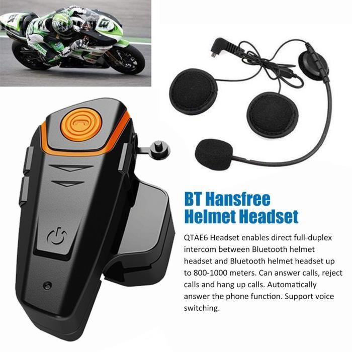 Motorcycle Helmet Headphones Wireless Handsfree Waterproof FM Radio Headset