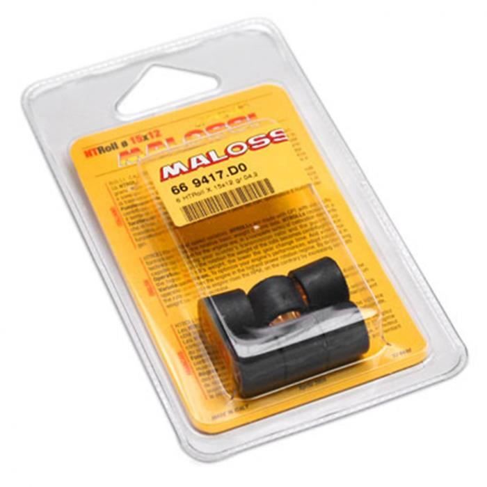 Galets Variateur Malossi 15x12 3,2g (x6) Pour Scooters MBK Et Yamaha 50cc