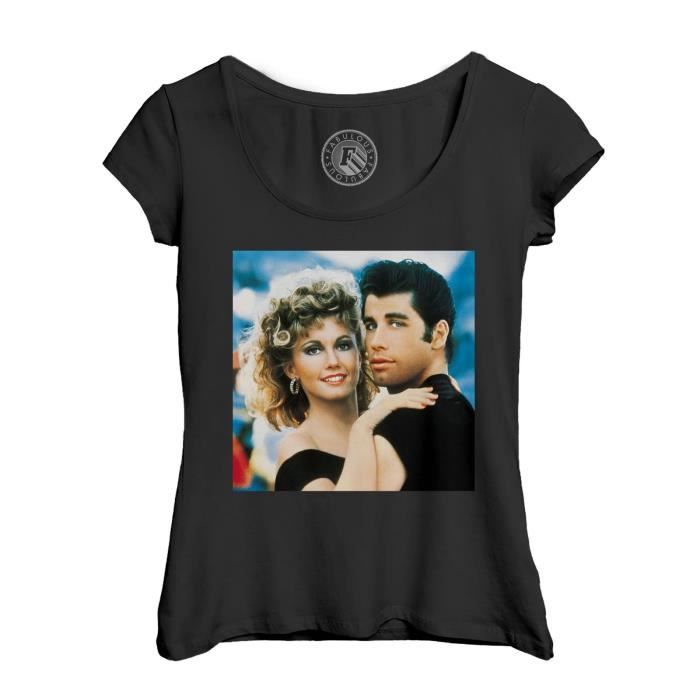 T shirt Femme FABULOUS Noir Col Echancre Manches Courtes 100 Coton Noir Cdiscount Pret a Porter