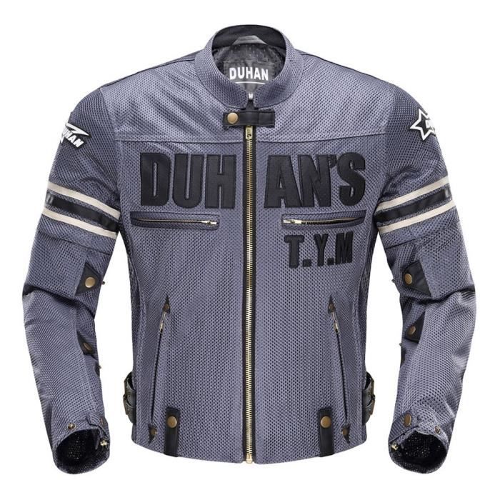 Veste Moto Femme RAXUS Track - Maille Aérée - Protections épaules Coudes Dos - Style Sportif