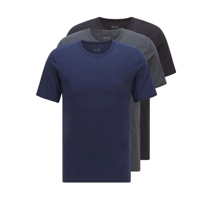 Sweat-shirt Hugo Boss Gris Logo - Taille XL, Col Rond, Manches Longues, Coupe Regular