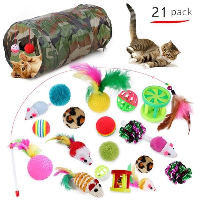 Meilleurs prix pour Jouets pour Chats - PIMPIMSKY - Kit de 21 Pièces - Bâton Drôle - Jouet de Jeu - Intérieur