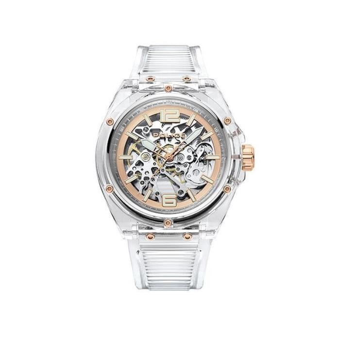 Montre police top transparente