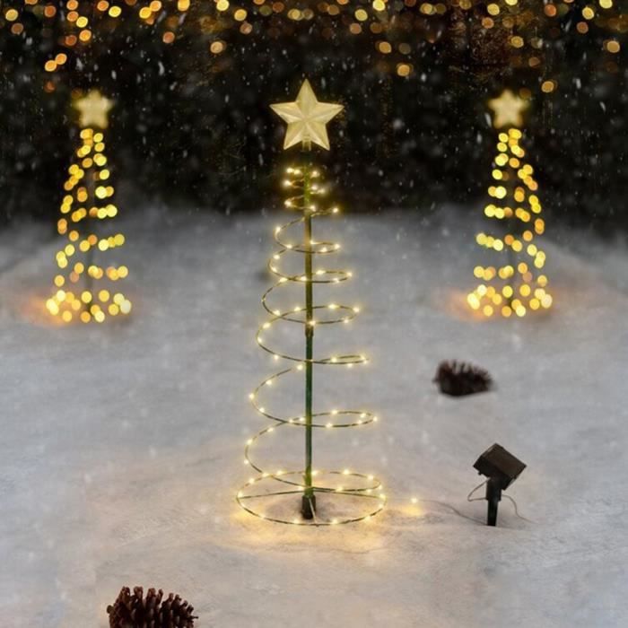 Guirlande Lumineuse Noël 2,3m - 20 LED Père Noël Blanc Chaud - Avec Minuterie 6h Auto - Piles AA