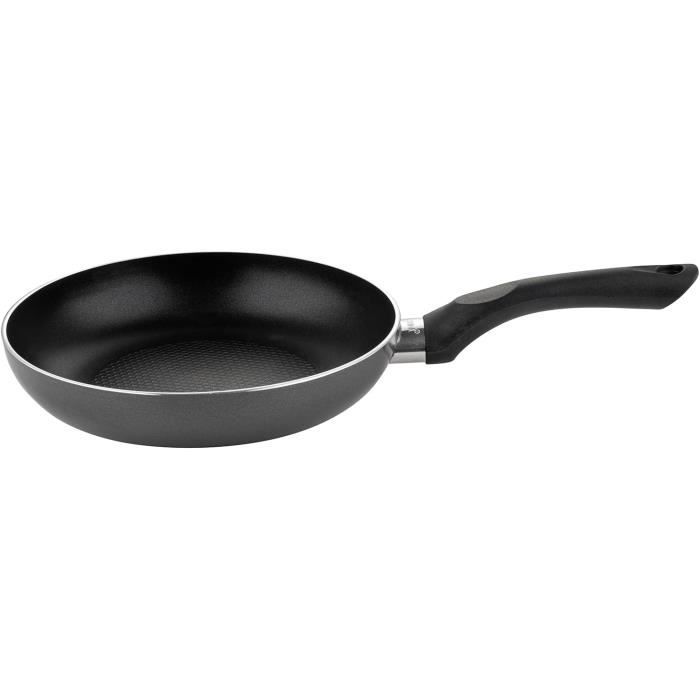 Poêle à frire antiadhésive 24CM + couvercle anti-éclaboussures d'huile pour cuisine