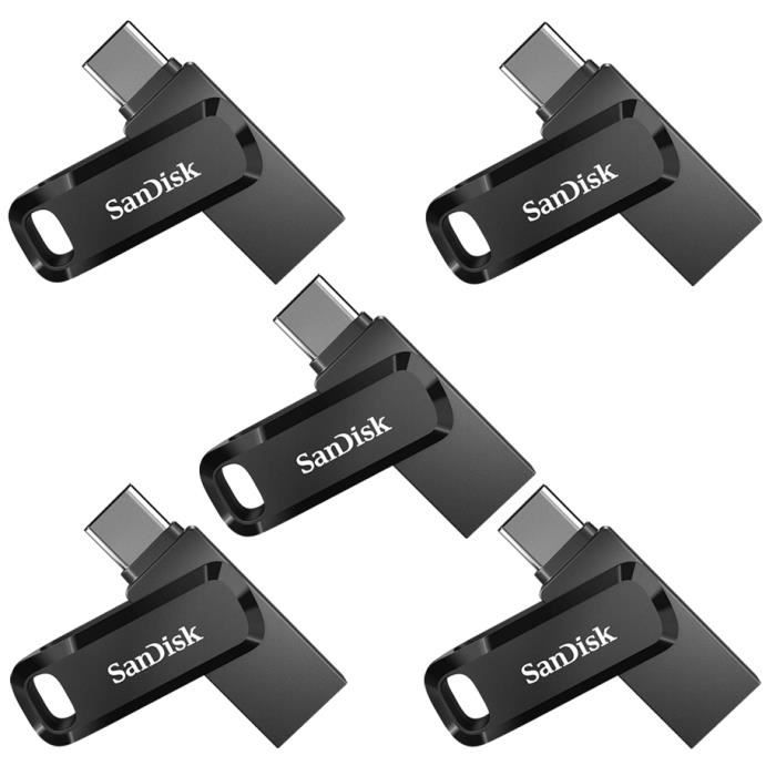 5PCS SanDisk USB Clé USB Ultra Dual Drive Go Type C SDDDC3 032G G46 paquet de cinq - vue 2