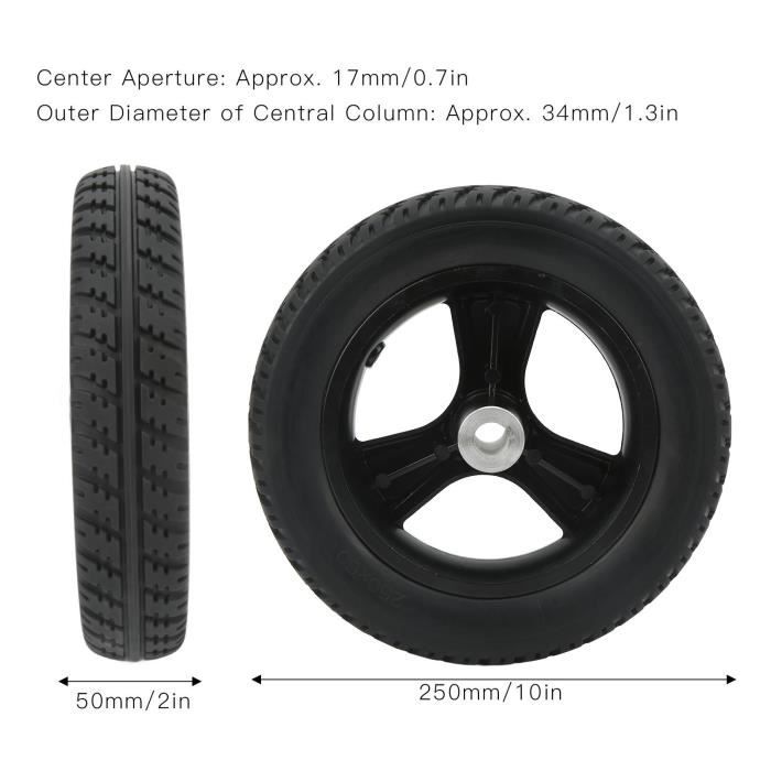 3 Pneus De Remplacement Pour Nettoyeur De Piscine Polaris 180 280 360 380 C10 - Caoutchouc, Diam. 18 Cm