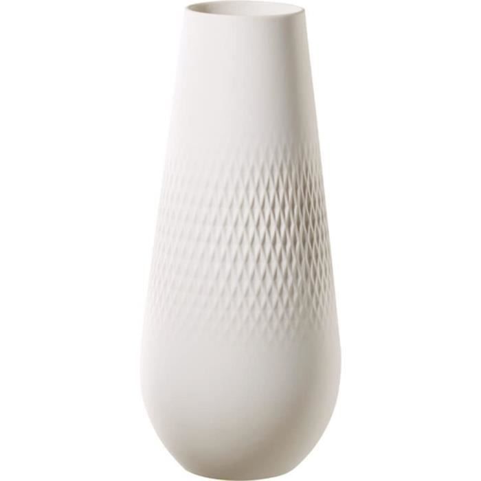 Villeroy Boch Collier Blanc Grand vase Perle, décoration de table en