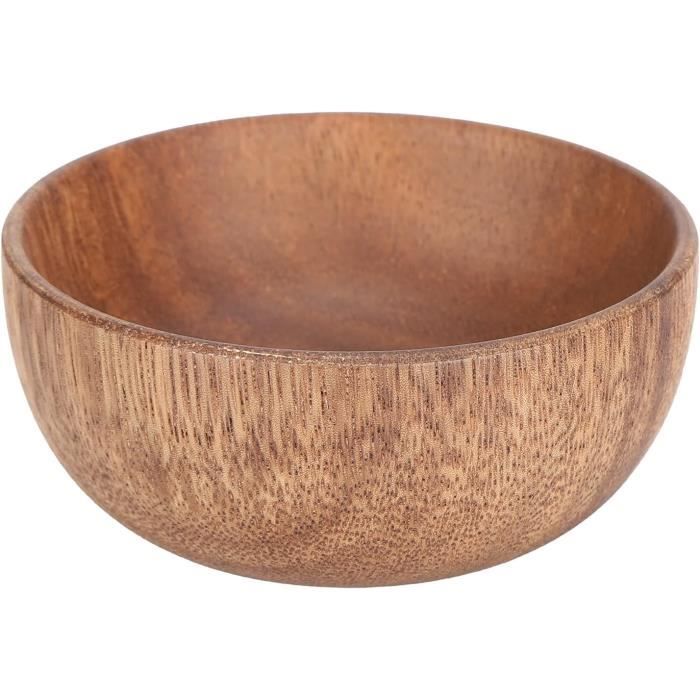 YID Saladier En Bois Bol De Service Profond En Bois En Forme De Bateau, Plat De Fruits, Bonbons