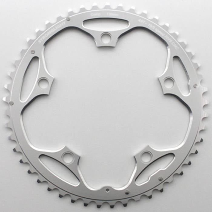 Plateau route d. 130 int. 39dts argent dural 10/9v. - fabricant Stronglight