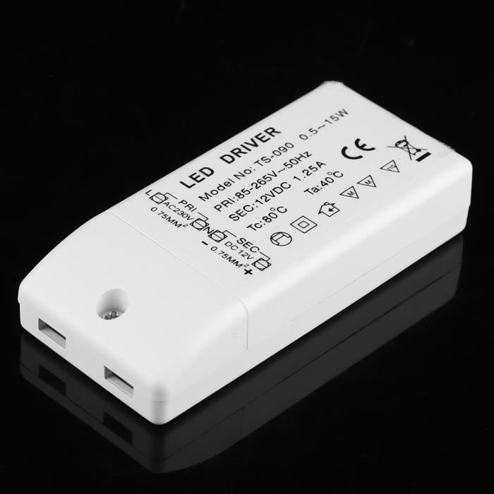 Alimentation 12v Transformateur LED Adogo 24W 12V 2A - Alimentation Tension Constante Pour Bandes LED, Ampoules G4, MR11, MR16 Bloc LED 24W