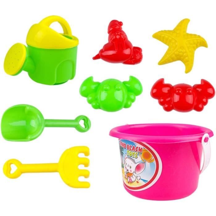 Jeux de Plage Enfant Jouet Plage Enfant avec Seau Plage, Pelle Enfant, Arrosoir Enfant, Bébés
