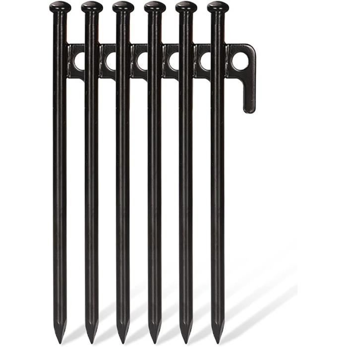 Azarxis Piquets De Tente 25 Cm Sardines Camping En Noir