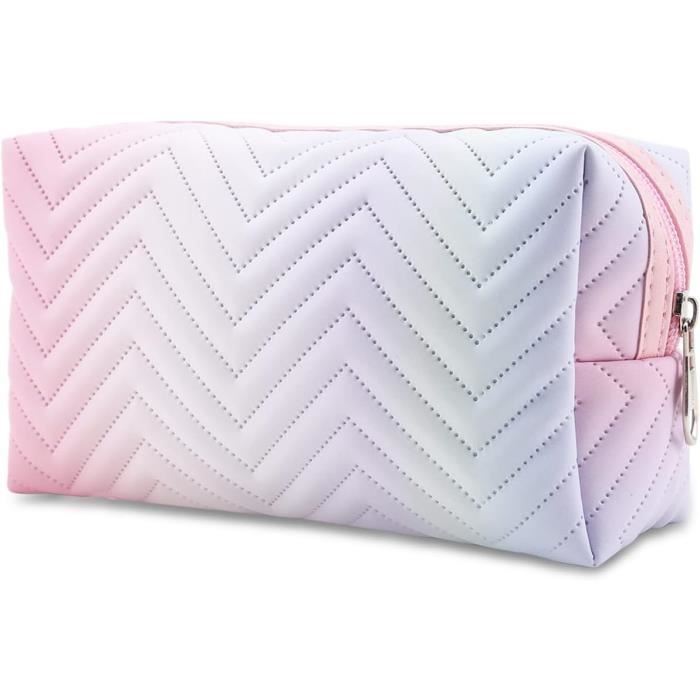 Grande Trousse De Maquillage Portable Avec Fermeture éclair Et Pochette