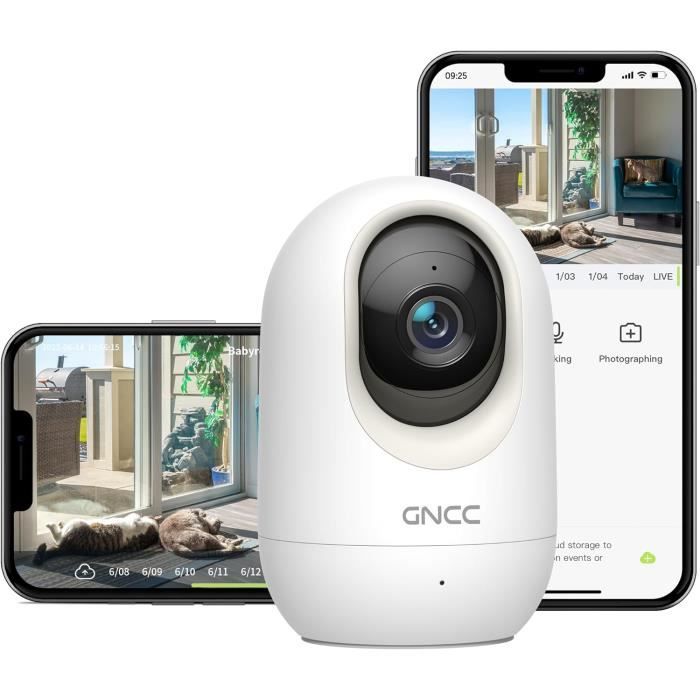Caméra de Surveillance Intérieure 1080P WiFi Compacte main image 1