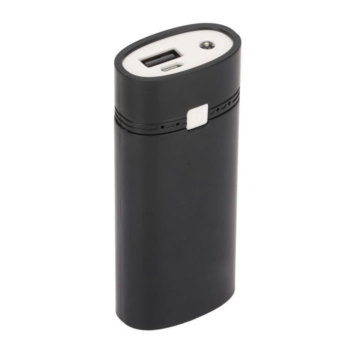 FHE- Chargeur de batterie Power Bank Shell 2x18650 DIY Power Bank Box, 18650 USB Power Bank Portable Fiable Sr gps detachee Noir