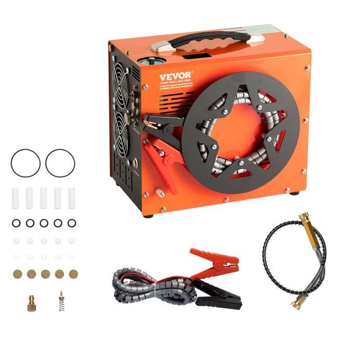 Compresseur dAir PCP - VEVOR - Compresseur dAir Portable Pcp 30MPa Convertisseur Intégré CC12V-CA230V Arrêt Auto