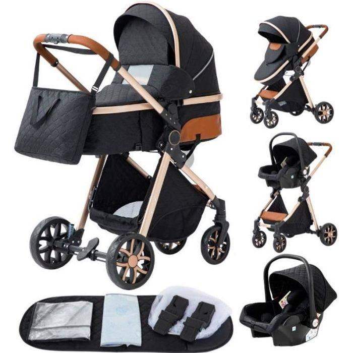 Poussette bebe poussette combine siege auto outlet