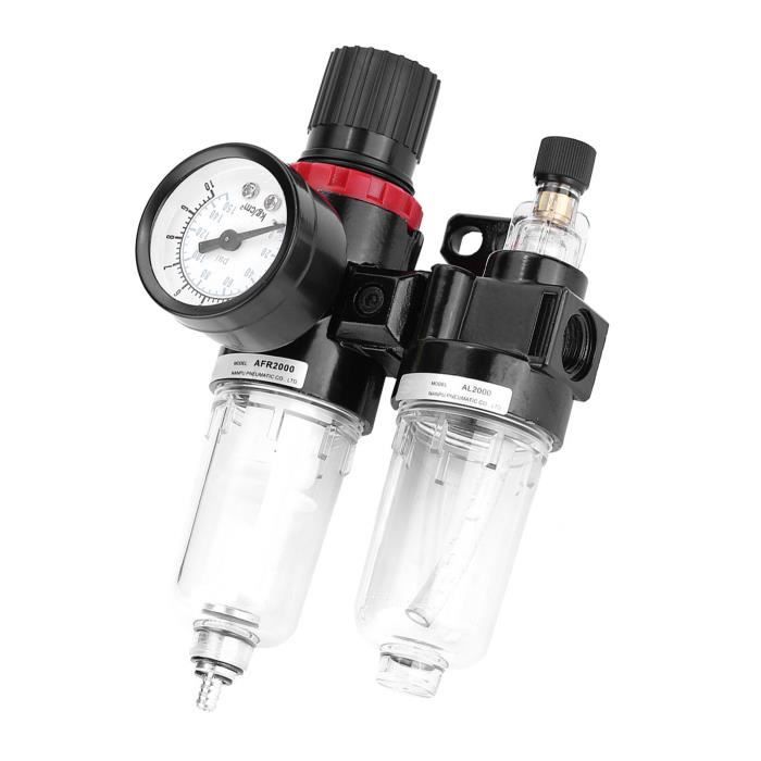 Filtre Pneumatique Réglable BF3000 - Séparateur Huile Eau Pour Compresseur D'Air Et Outils Pneumatiques