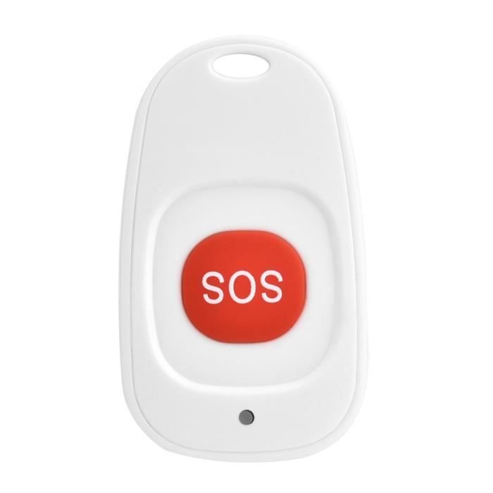 DKSooozs Bouton SOS ZigBee Tuya Smart - Alarme Urgence Enfants & Personnes Âgées - Compatible Smart Life (Hub ZigBee Requis)