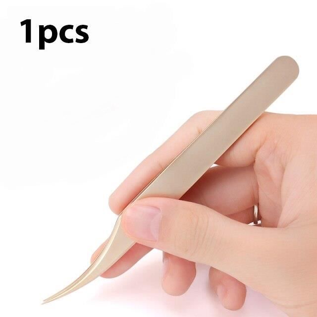 PINCE A EPILER,4Pincettes à sourcils classiques dorées, Volume — free download