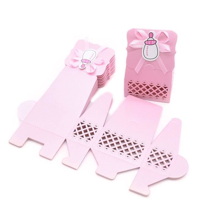 Mini Biberons Bonbonnière Pour Baby Shower - Lot De 24 Avec Lettres Pour Cadeaux Et Décorations