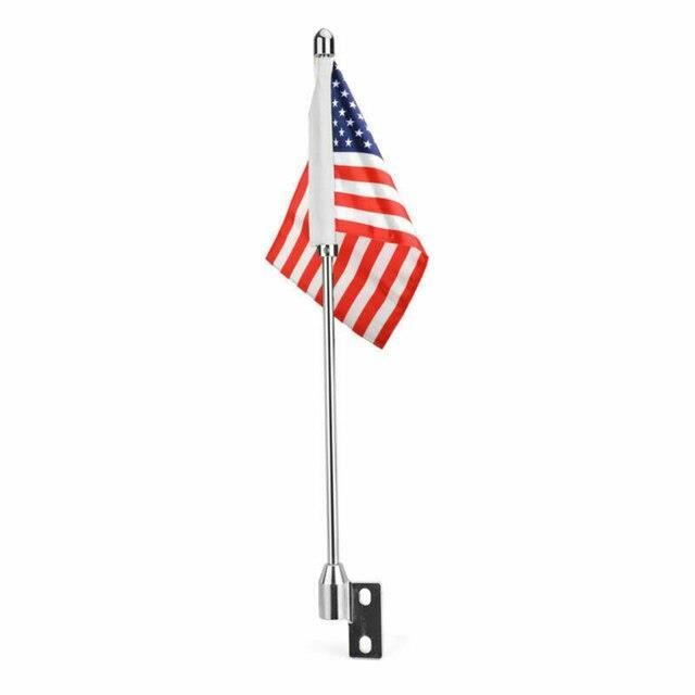 Drapeau US Pour Moto - 15x23 Cm - Double Face - Résiste Aux UV - Améliore Votre Style En Roulant - 8