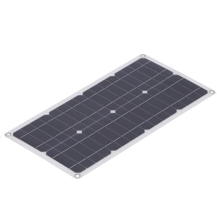 Panneau Solaire 100W avec Contrôleur de Charge Solaire 10A Module Photovoltaïque pour Voitures Bateaux jardin borne