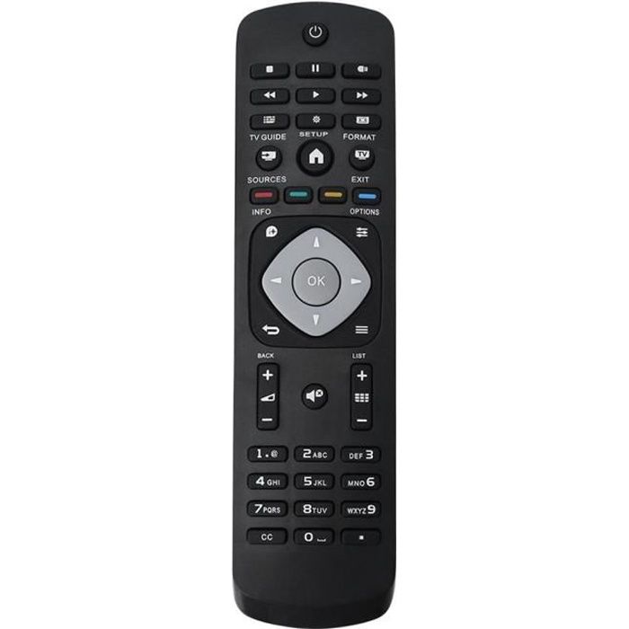 WER® Télécommande multifonctions pour Philips RM-L1220 RC19002B RC2031
